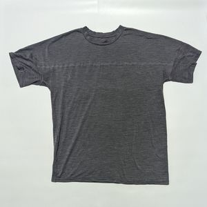 Men's Icebreaker L Gray Heather Cool-Lite Merino Wool T-Shirt
